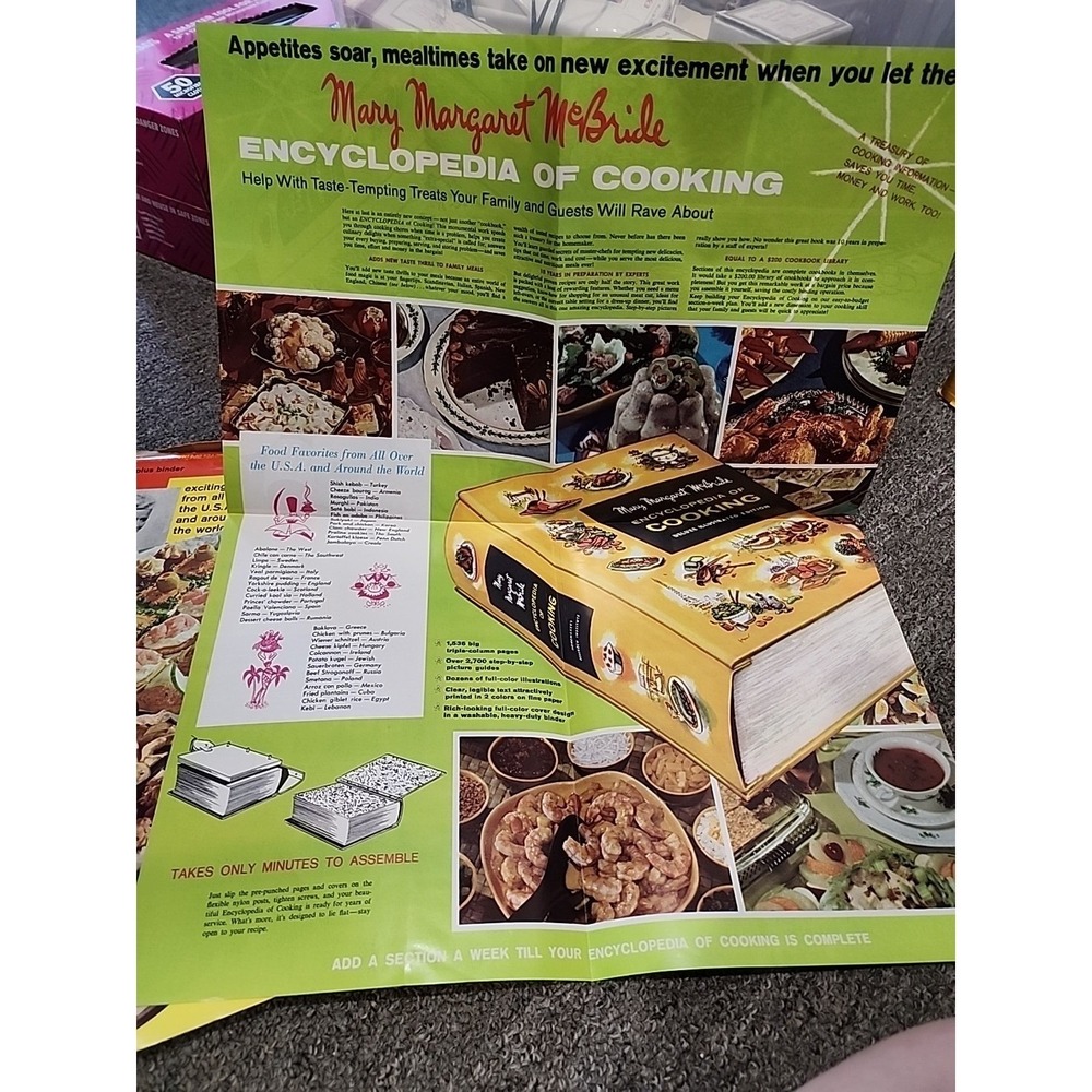 Vintage Mary Margaret McBride Encyclopedia of Cooking Section 1 Unused 1960 - Picture 5 of 10